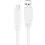 Nanocable Cable USB 2.0 USB-C a USB-A 1.5m Blanco 3A